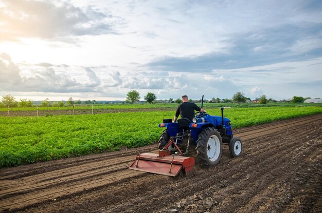 tractor ploughing